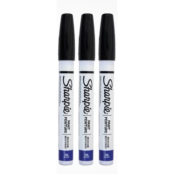 Sharpie Paint Pen Oil Based Medium tip‎ 3-Pack - Picture 1 of 3